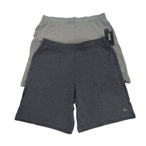 RBX Mens Performance Shorts 2Pack L/G Live Life Active Lightweight Elastic Waist